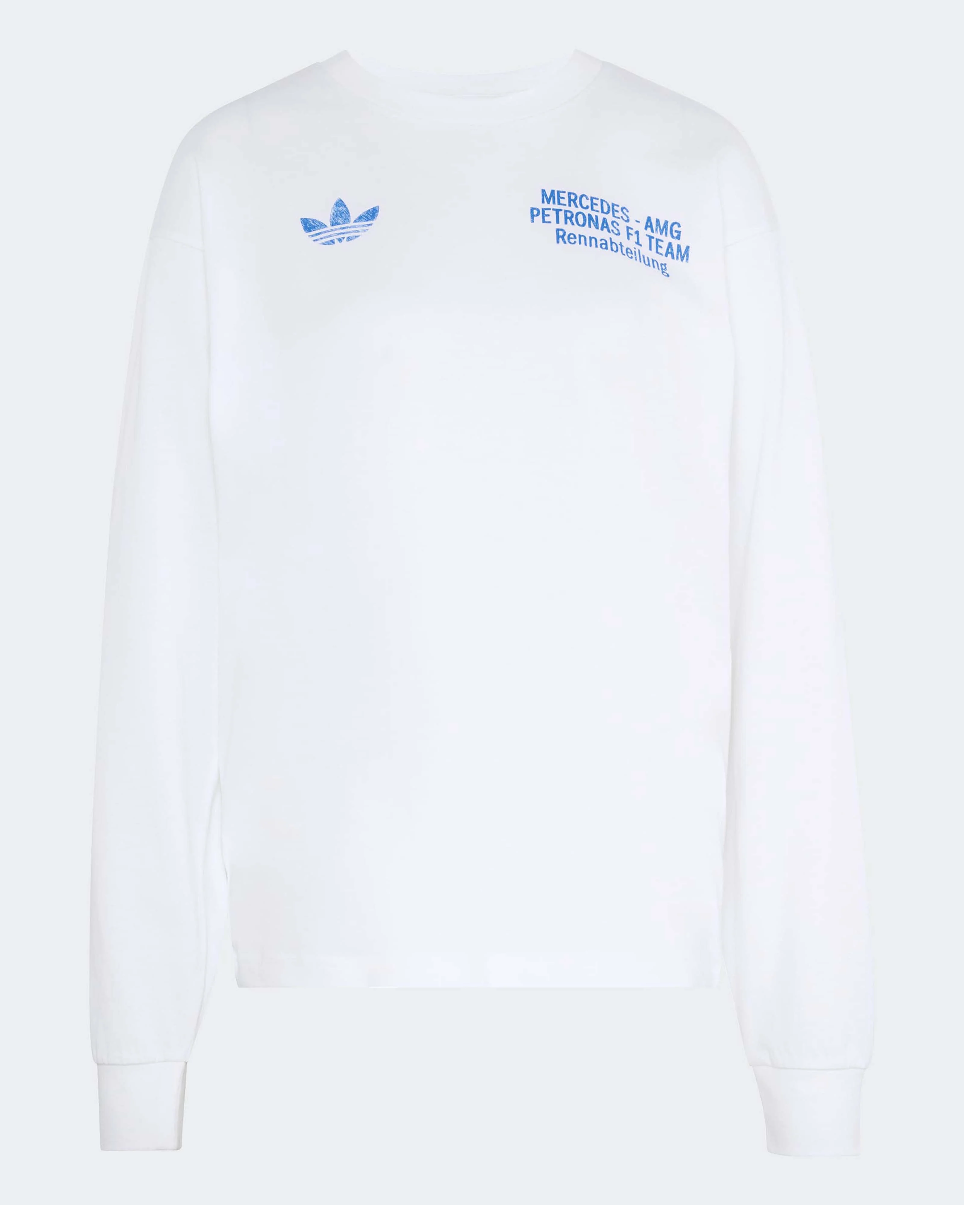 Mens Blue Wonder Longsleeve T-shirt White - Image 8