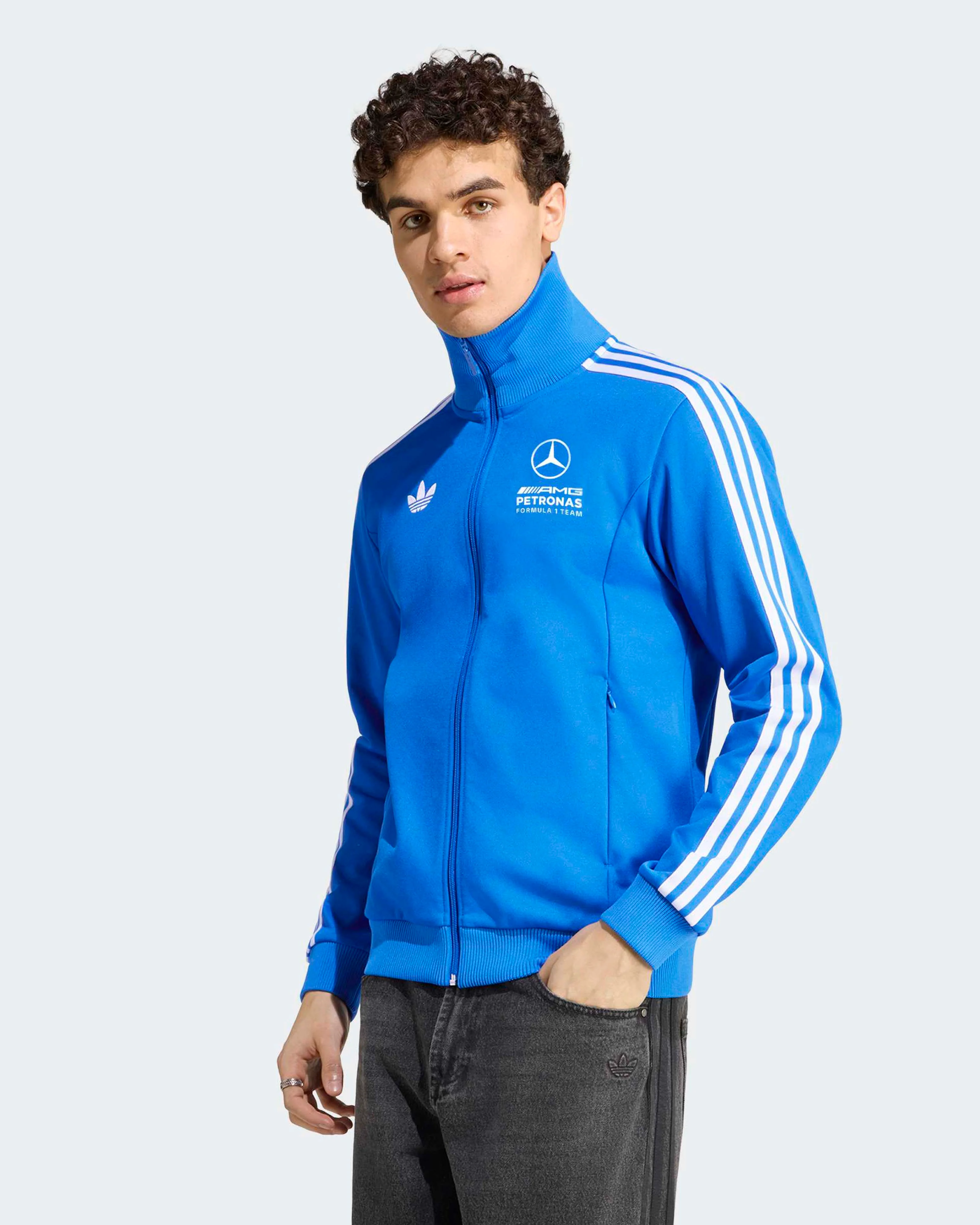 Mens Blue Wonder Track Top Blue - Image 4