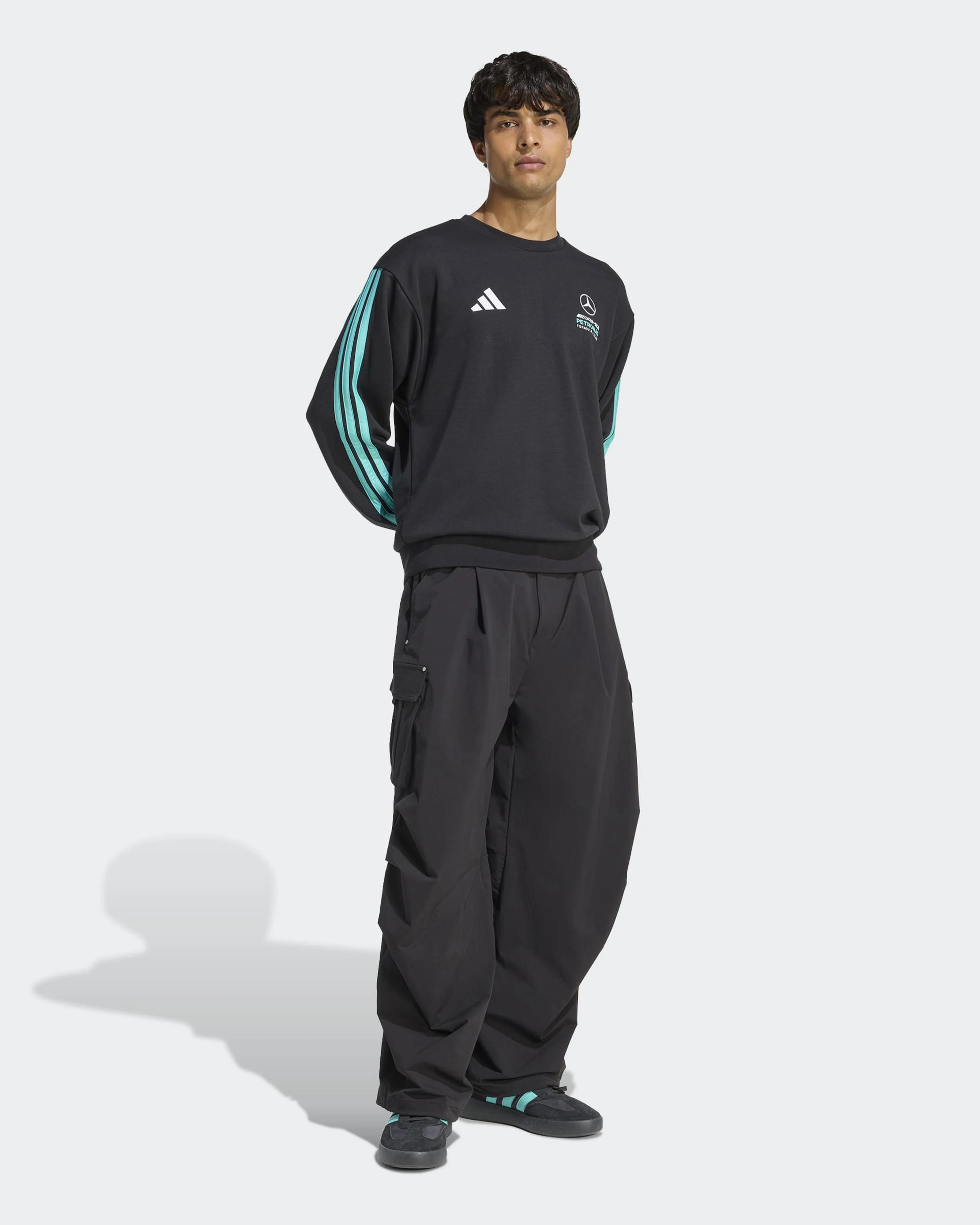 Mens DNA Sweat Top Black - Image 3