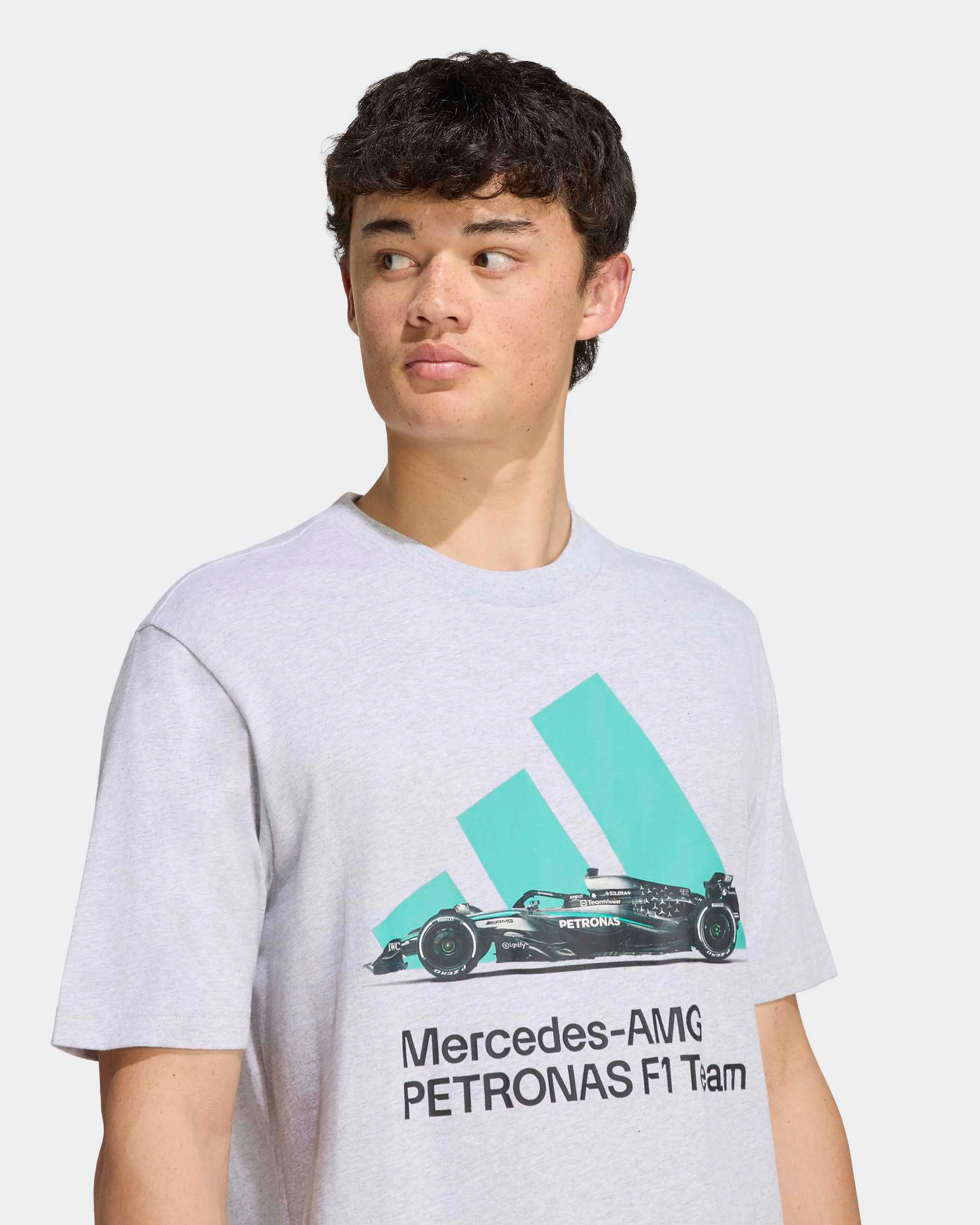 Mens Graphic T-shirt Grey - Image 4