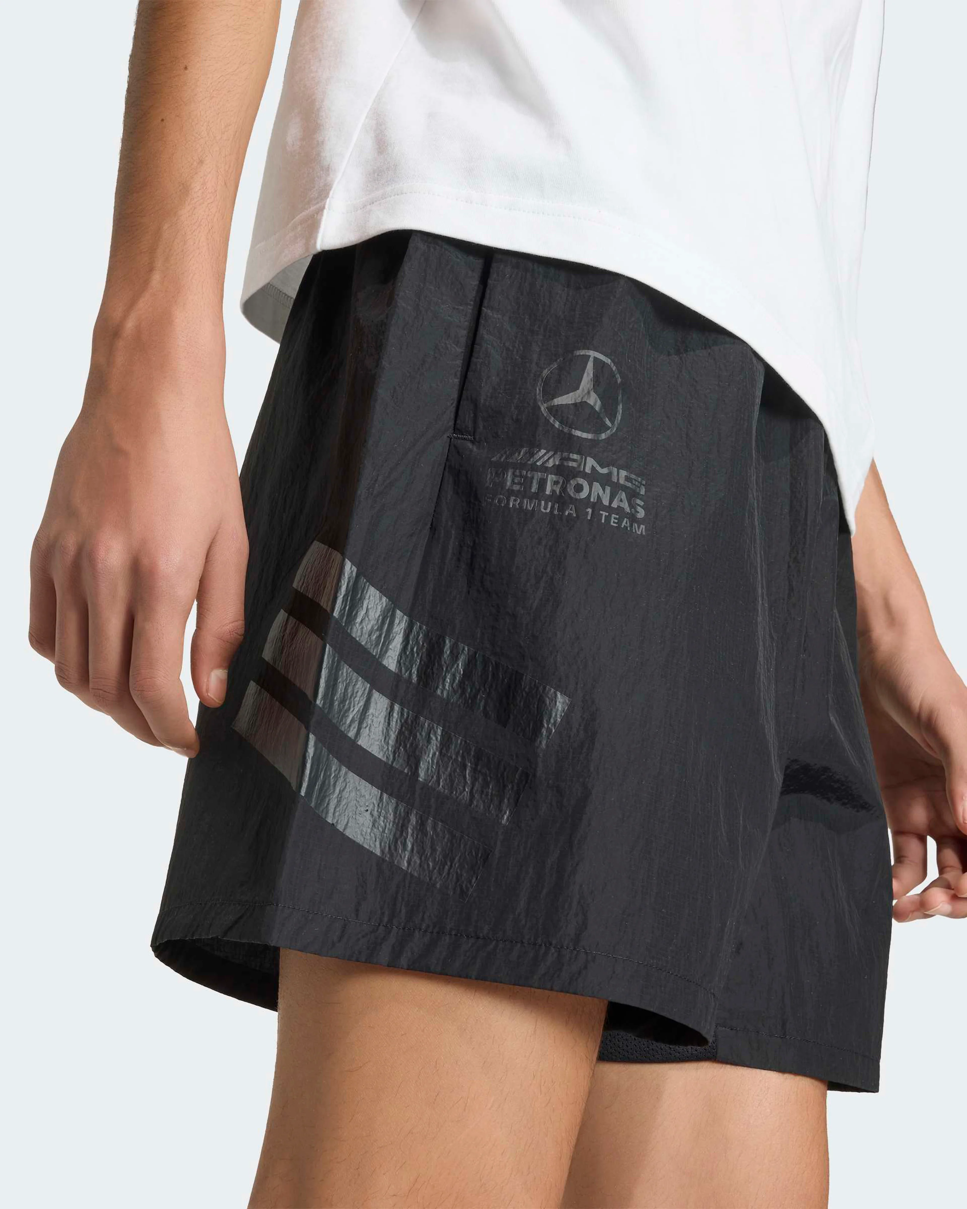 Mens Night Shorts Black - Image 4