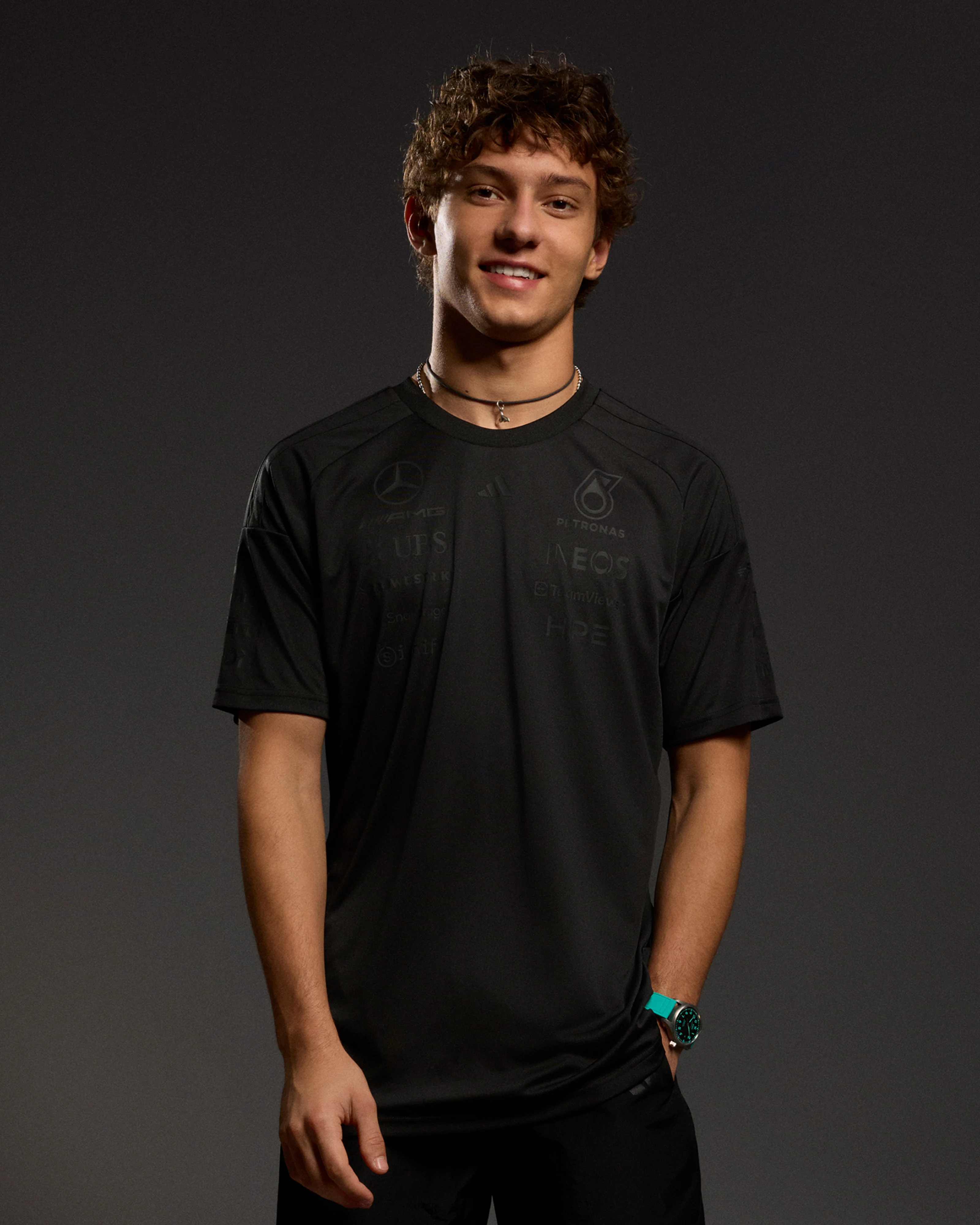 Mens 2026 Night Team Driver Tee Black