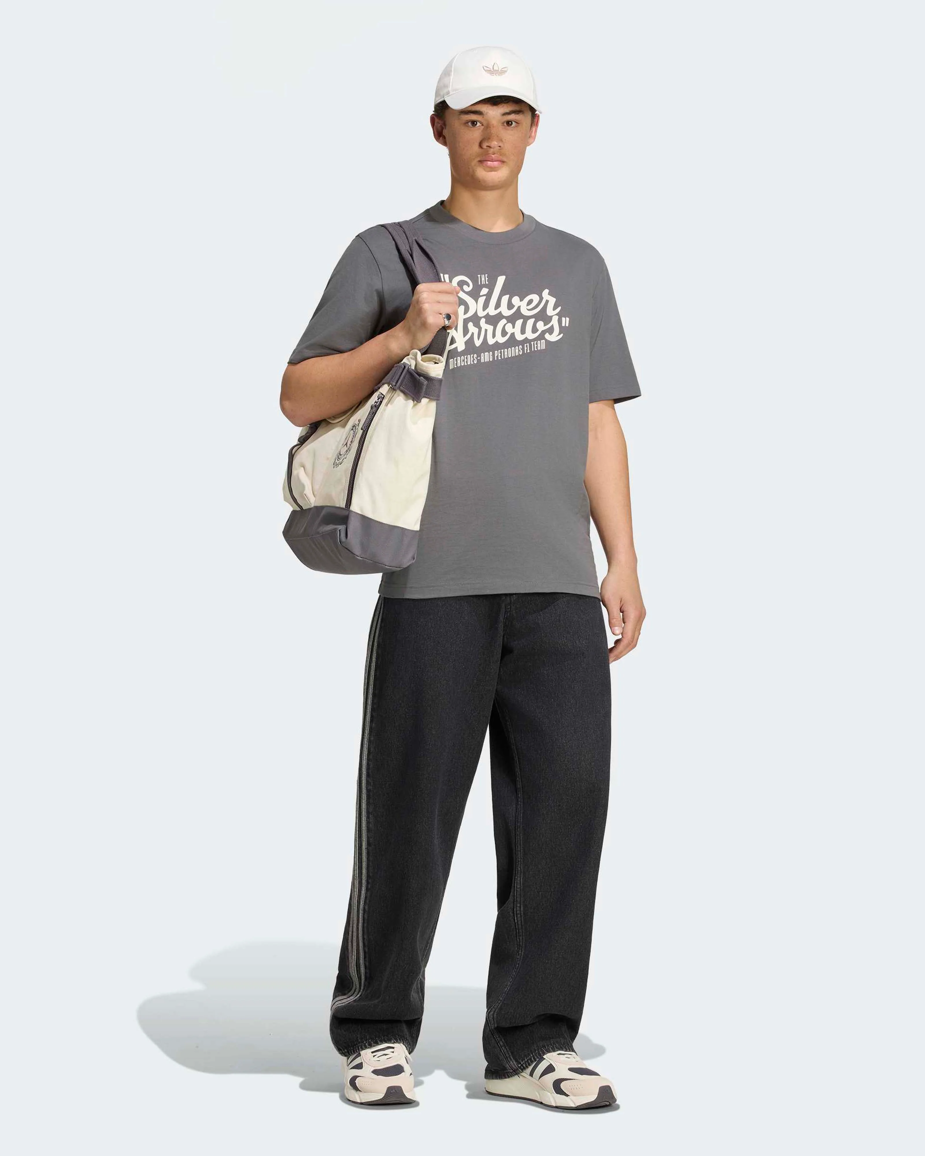 Mens Silver Arrows T-shirt Grey - Image 3