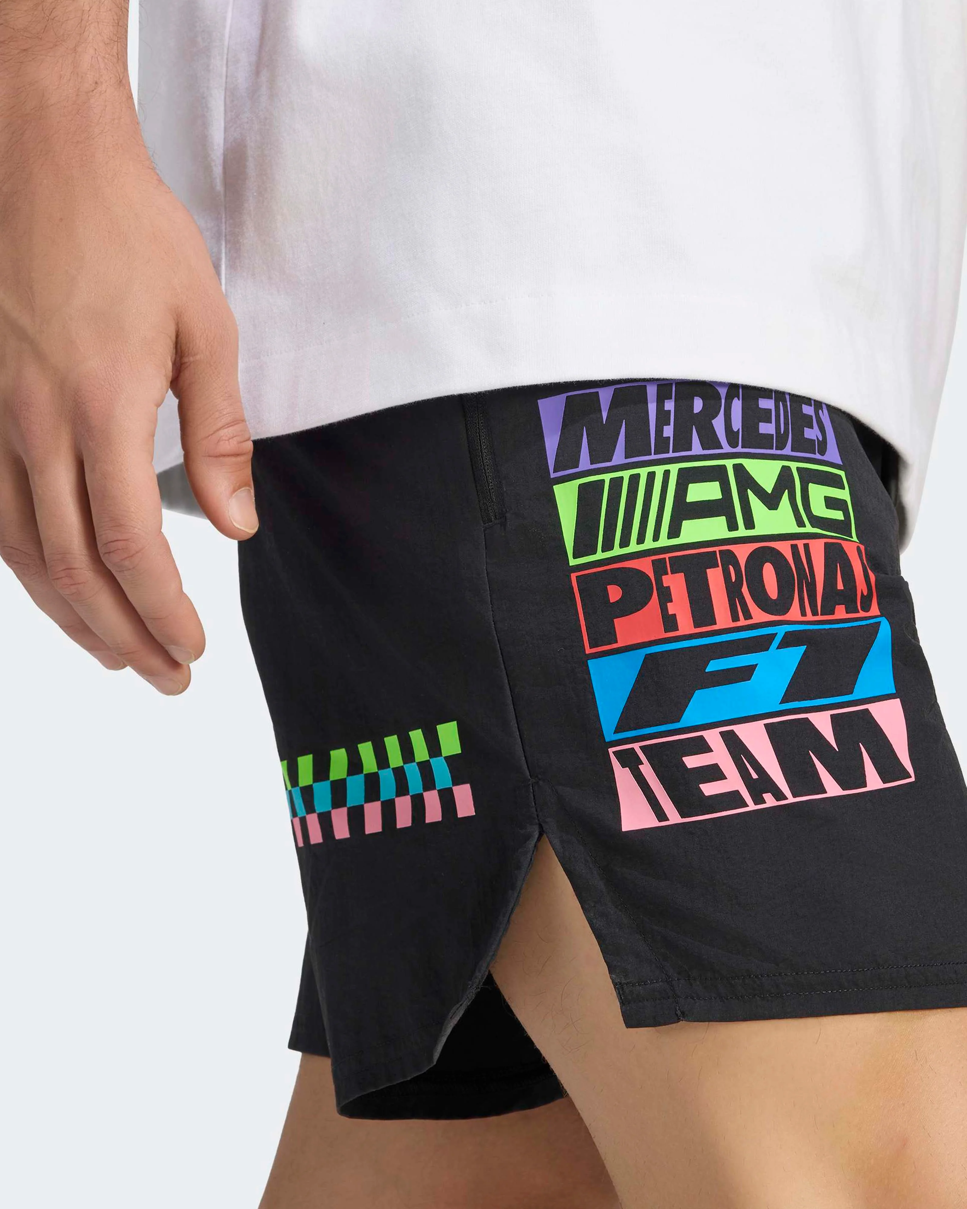 Unisex Lights On Shorts Black - Image 4