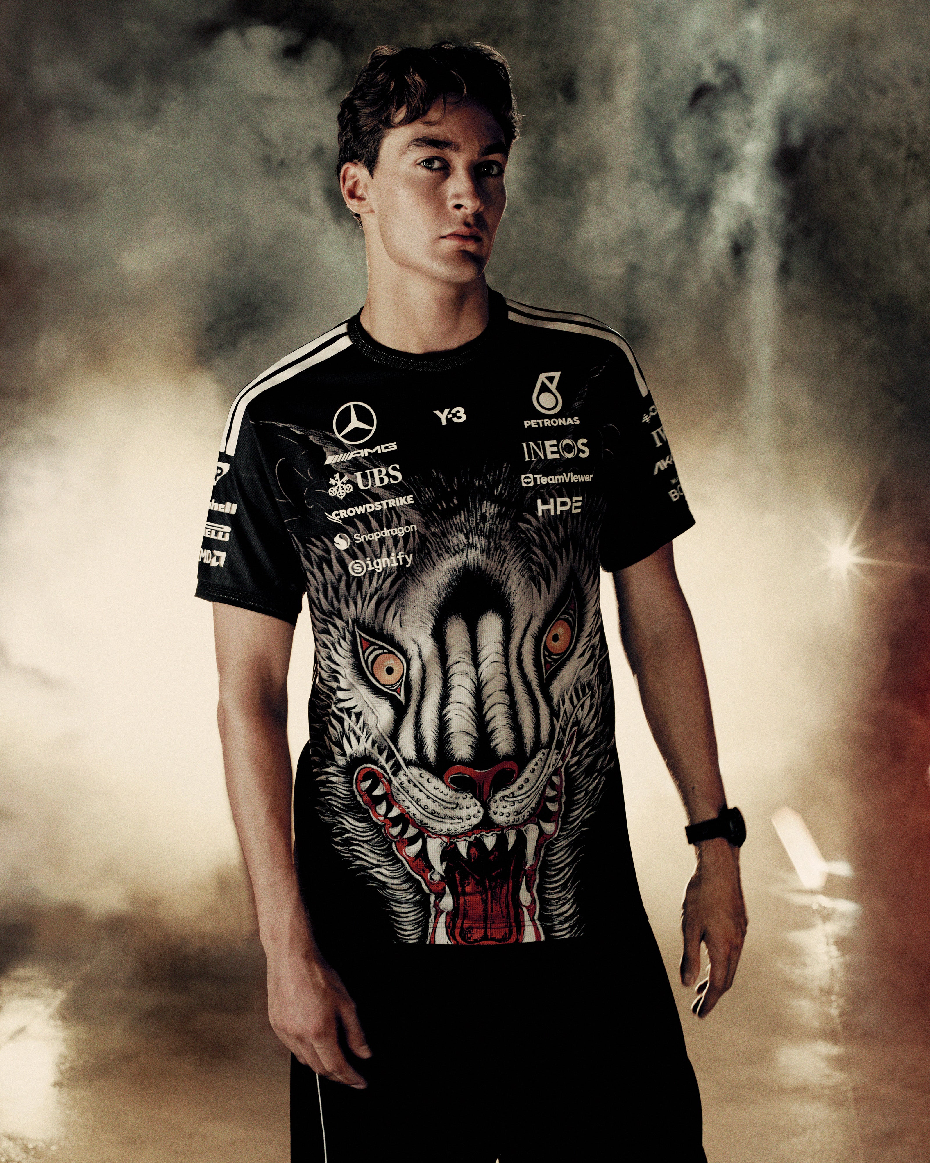 Y-3 Short-Sleeve Team Driver Tee Black