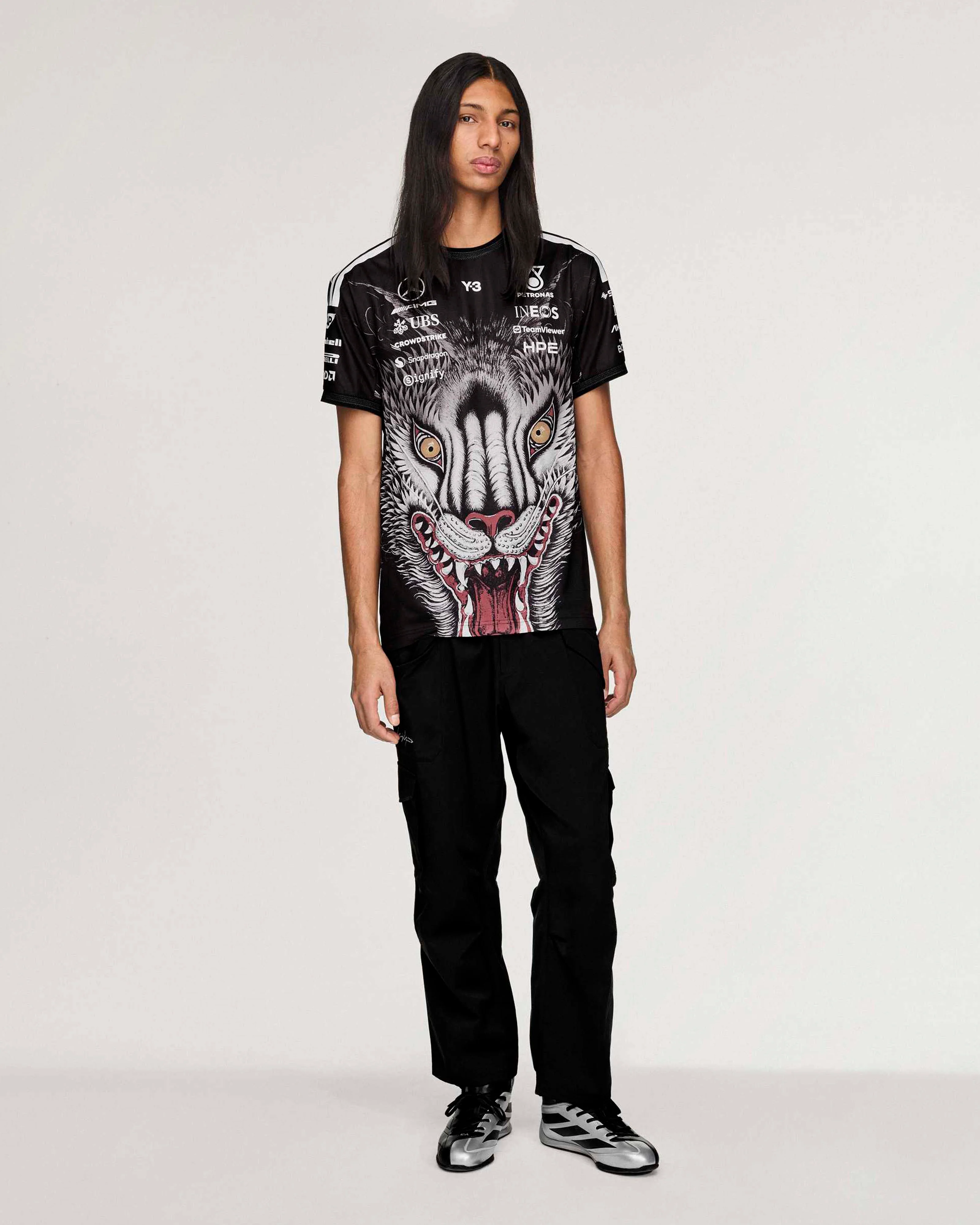 Y-3 Short-Sleeve Team Driver Tee Black - Image 5