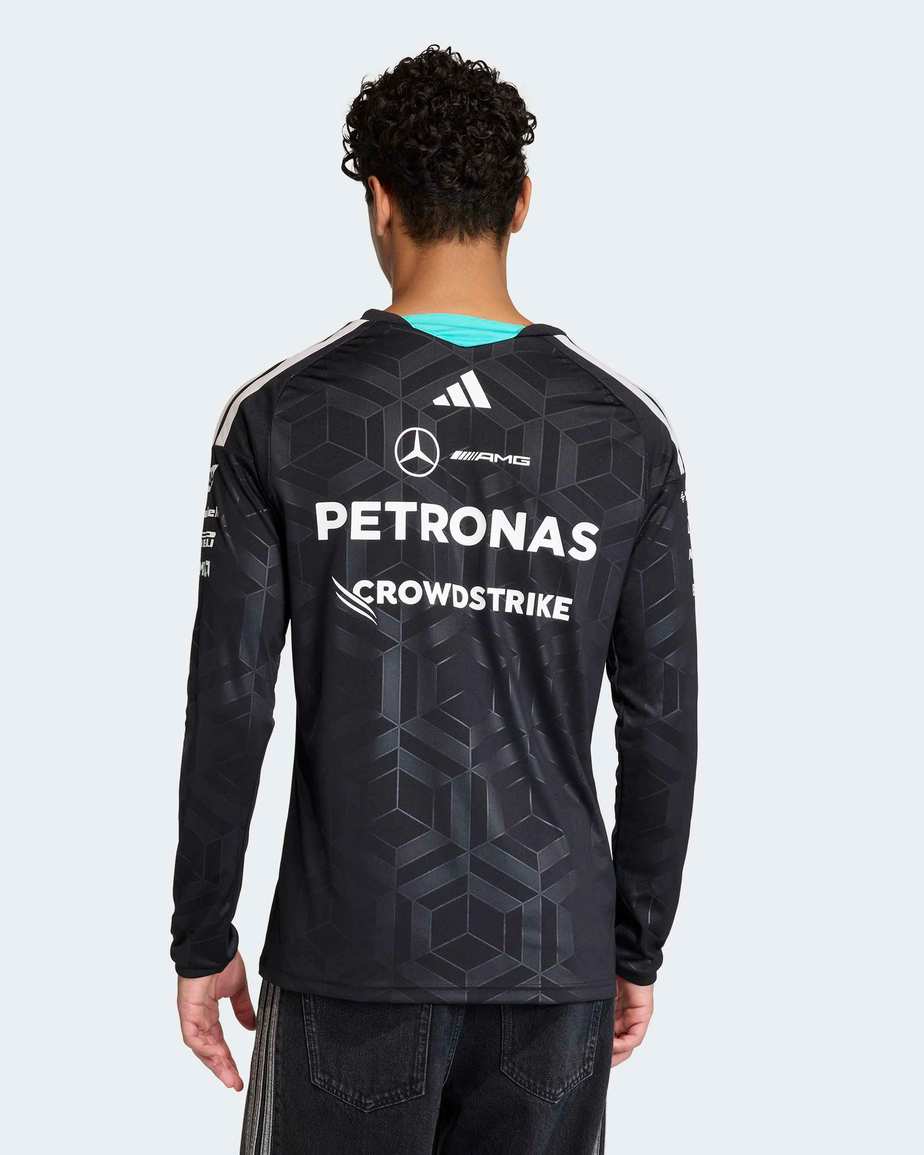 Mens 2026 Team Long-Sleeve Driver Tee Black - Image 2