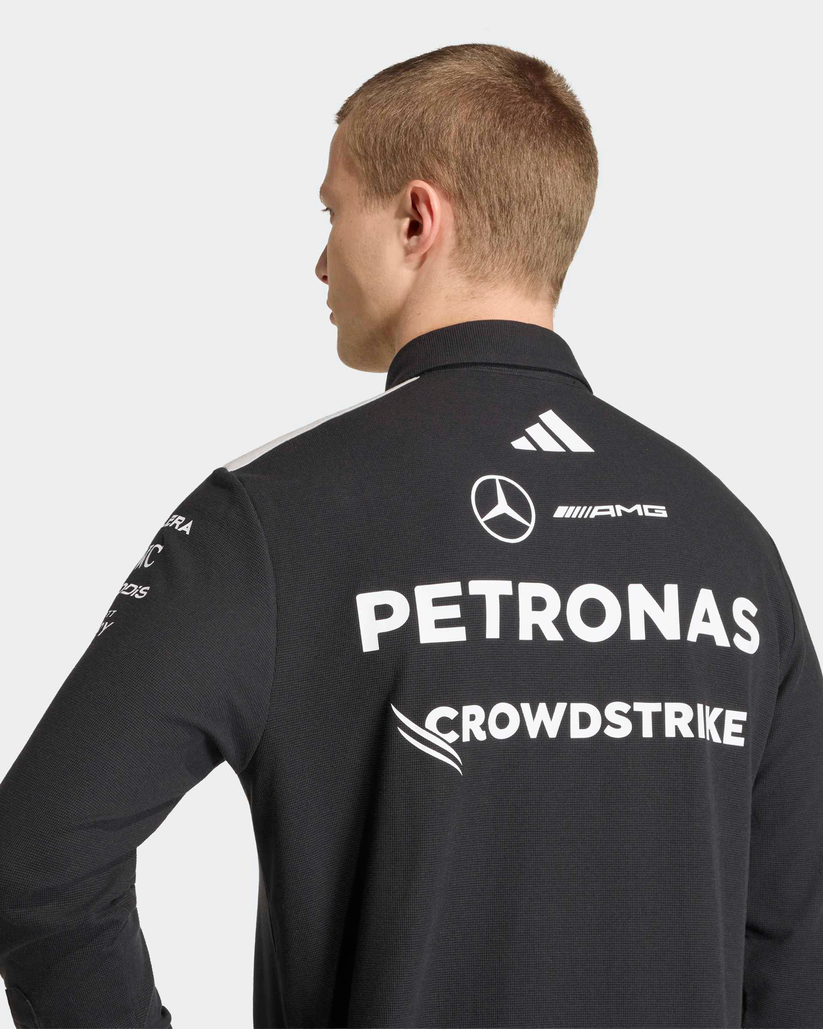 Mens 2026 Team Long-Sleeve Polo Black - Image 7