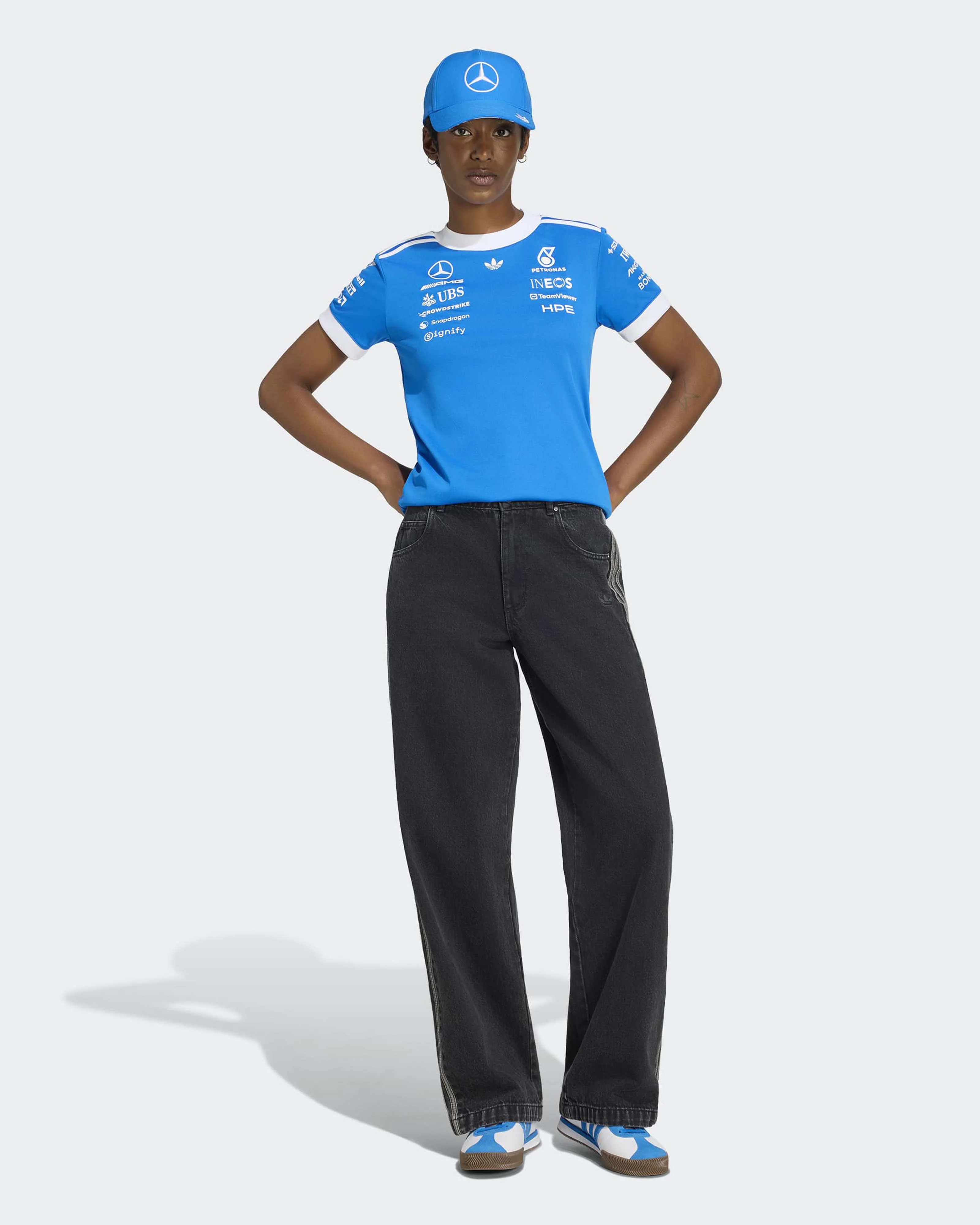 Womens 2026 Blue Wonder Team Driver Tee Blue - Image 3